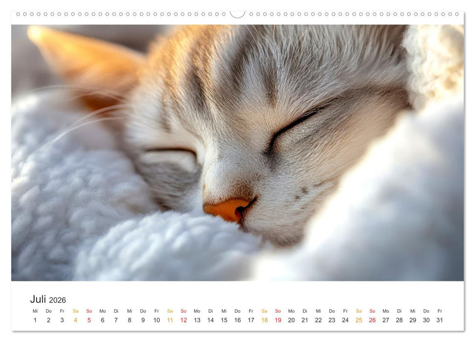 Katzen - Kalender für alle Miezenfans (CALVENDO Premium Wandkalender 2026)