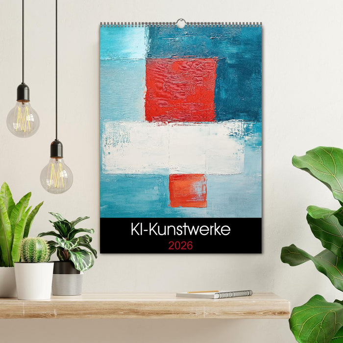 KI-Kunstwerke (CALVENDO Wandkalender 2026)