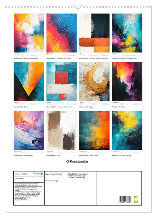 KI-Kunstwerke (CALVENDO Wandkalender 2026)