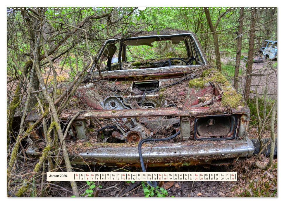 Autowracks - Verlorener Glanz 2026 (CALVENDO Wandkalender 2026)