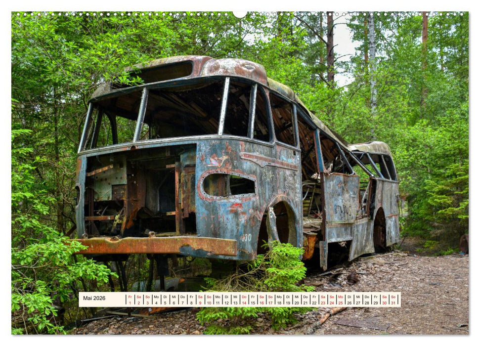 Autowracks - Verlorener Glanz 2026 (CALVENDO Wandkalender 2026)