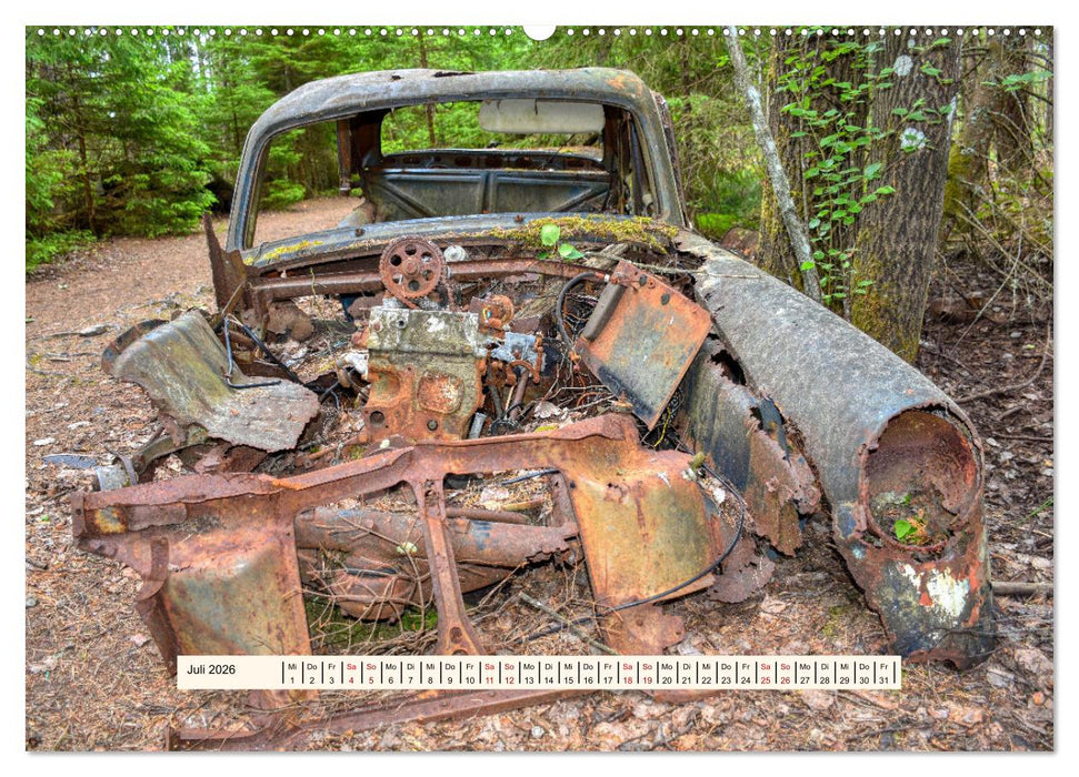 Autowracks - Verlorener Glanz 2026 (CALVENDO Premium Wandkalender 2026)