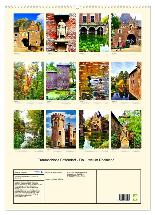 Traumschloss Paffendorf - Ein Juwel im Rheinland (CALVENDO Wandkalender 2026)