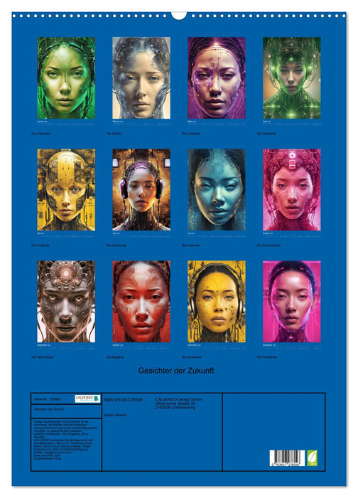 Gesichter der Zukunft (CALVENDO Wandkalender 2026)