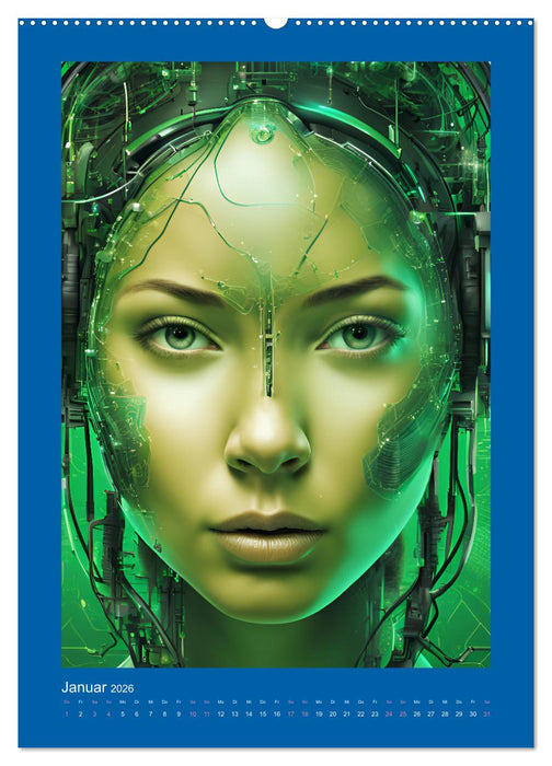 Gesichter der Zukunft (CALVENDO Wandkalender 2026)
