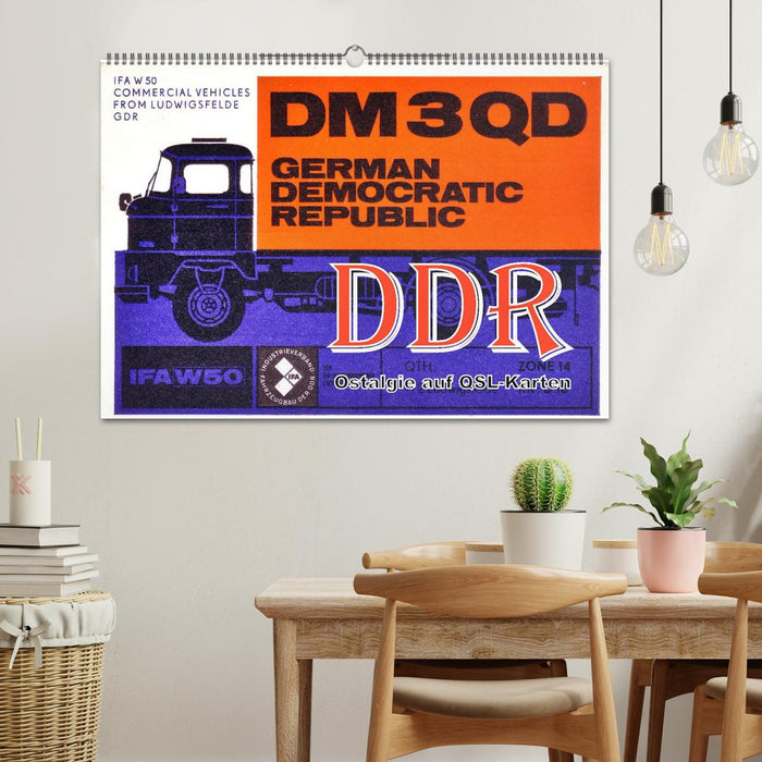 DDR - Ostalgie auf QSL-Karten (CALVENDO Wandkalender 2026)