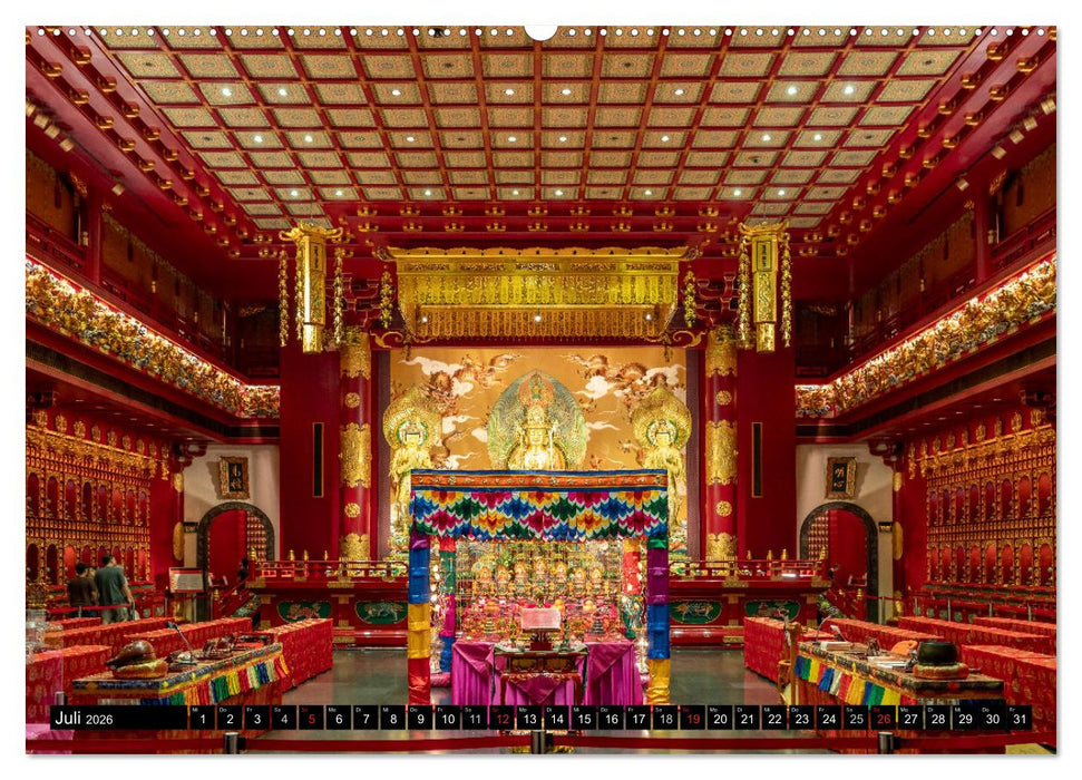 Asien - Singapur (CALVENDO Premium Wandkalender 2026)