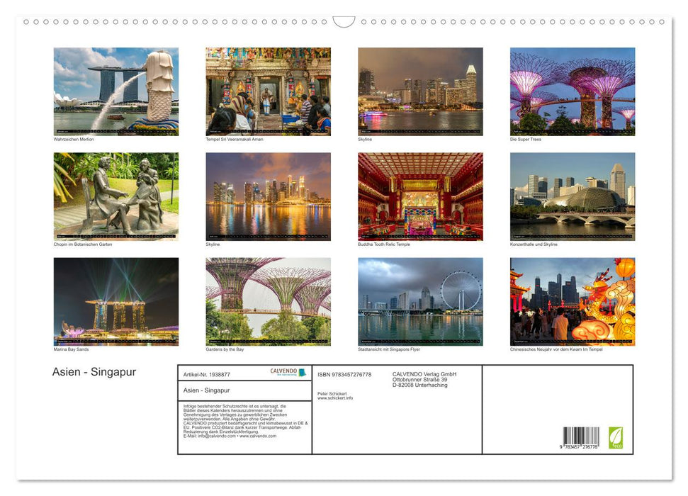 Asien - Singapur (CALVENDO Wandkalender 2026)