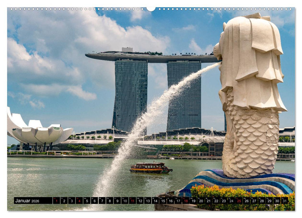 Asien - Singapur (CALVENDO Wandkalender 2026)
