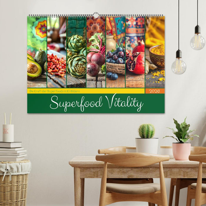 Superfood Vitality - Die Kraft der Superfoods in KI-Bildern (CALVENDO Wandkalender 2026)
