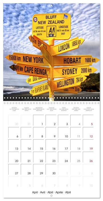 New Zealand Best places to travel (CALVENDO Monthly Calendar 2026)