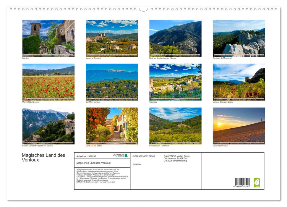 Magisches Land des Ventoux (CALVENDO Wandkalender 2026)