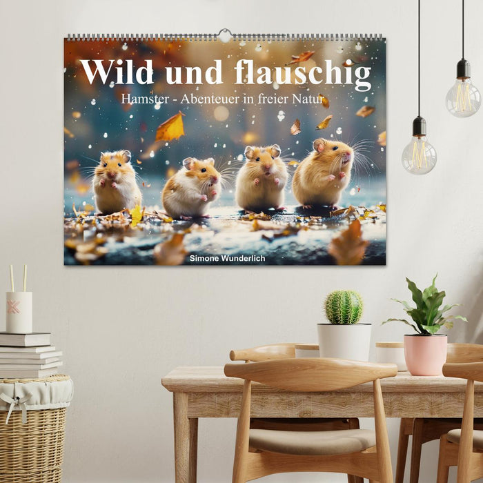 Wild und flauschig - Hamster - Abenteuer in freier Natur (CALVENDO Wandkalender 2026)
