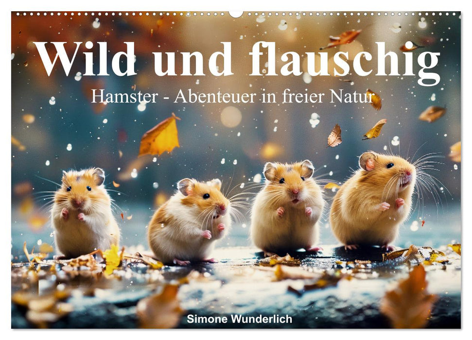 Wild und flauschig - Hamster - Abenteuer in freier Natur (CALVENDO Wandkalender 2026)