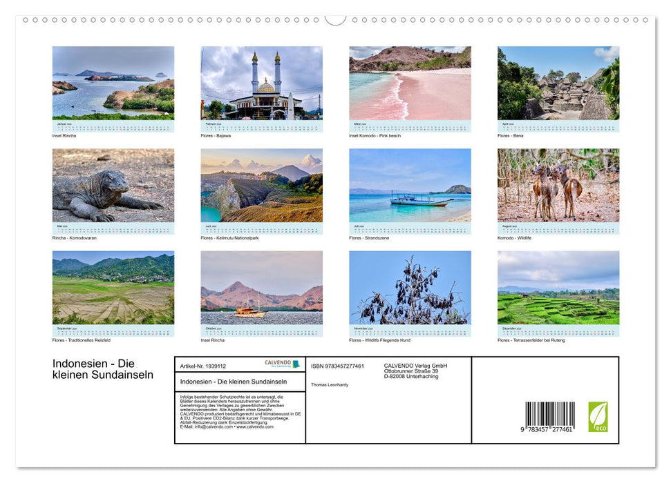 Indonesien - Die kleinen Sundainseln (CALVENDO Premium Wandkalender 2026)