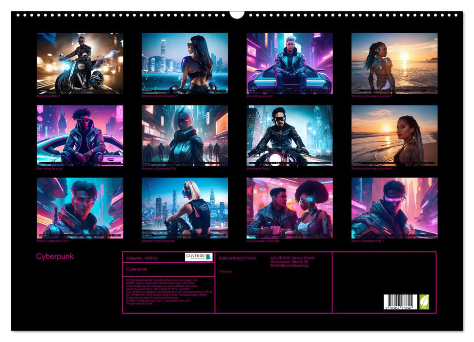 Cyberpunk (CALVENDO Wandkalender 2026)