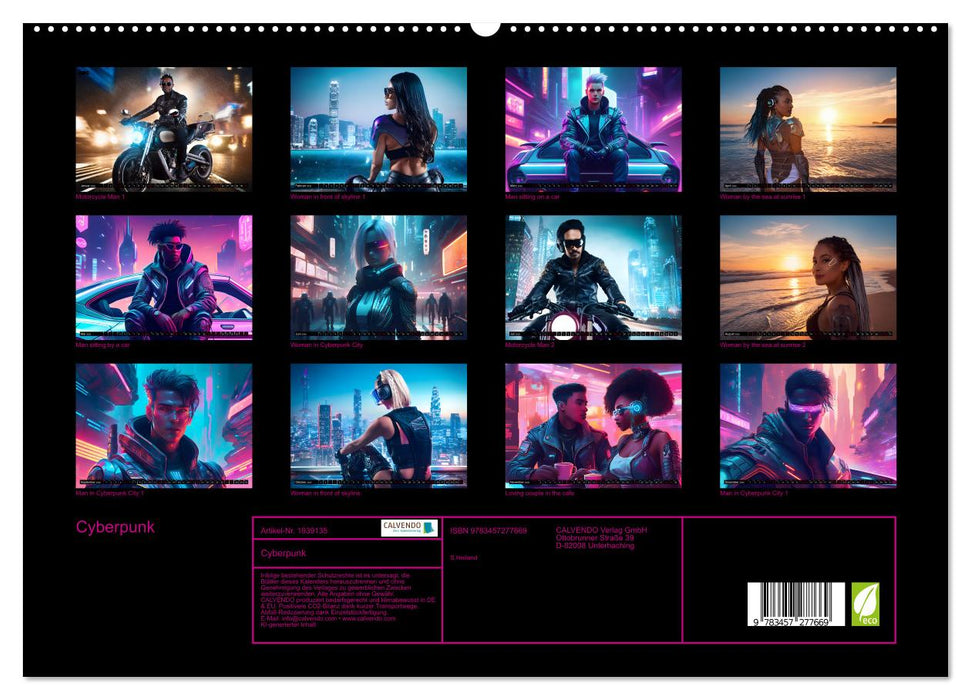 Cyberpunk (CALVENDO Premium Wandkalender 2026)