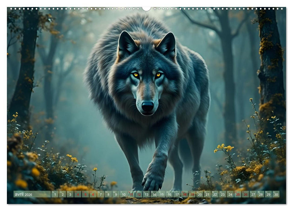 Regards Sauvages – Rencontres au cœur du monde sauvage (CALVENDO Calendrier mensuel 2026)