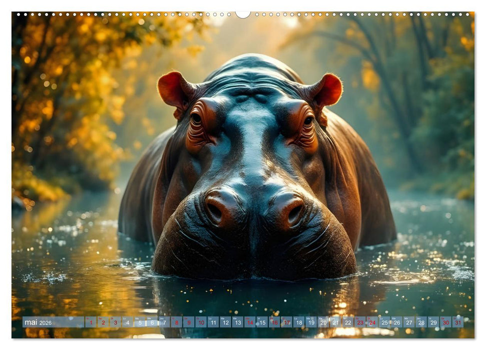 Regards Sauvages – Rencontres au cœur du monde sauvage (CALVENDO Calendrier mensuel 2026)