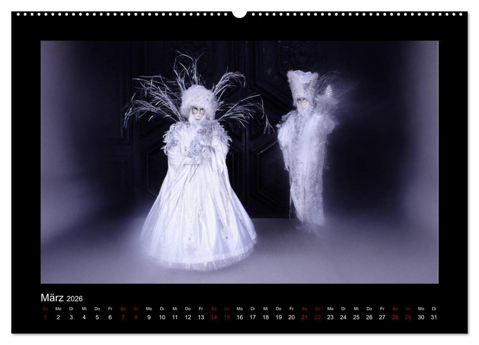 Venezianischer Karneval (CALVENDO Premium Wandkalender 2026)