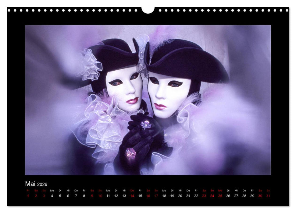 Venezianischer Karneval (CALVENDO Wandkalender 2026)