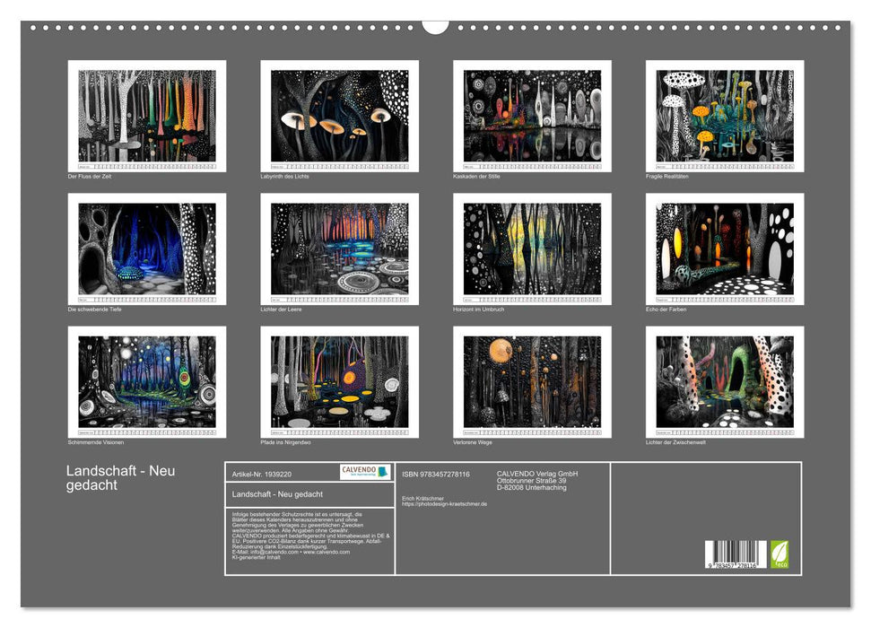 Landschaft - Neu gedacht (CALVENDO Wandkalender 2026)