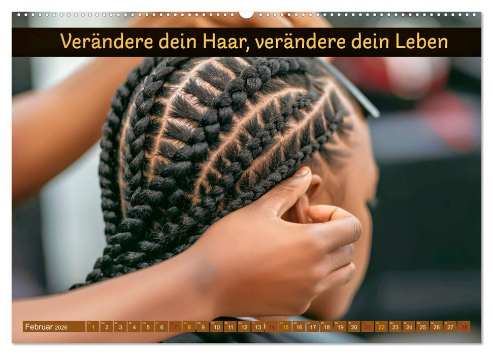 Coiffeur - Wellness für die Haare - mit Sprüchen (CALVENDO Wandkalender 2026)