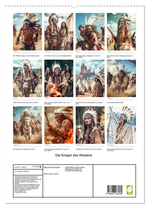 Die Krieger des Westens (CALVENDO Premium Wandkalender 2026)