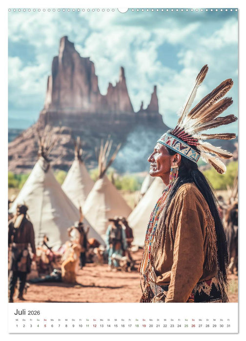 Die Krieger des Westens (CALVENDO Premium Wandkalender 2026)
