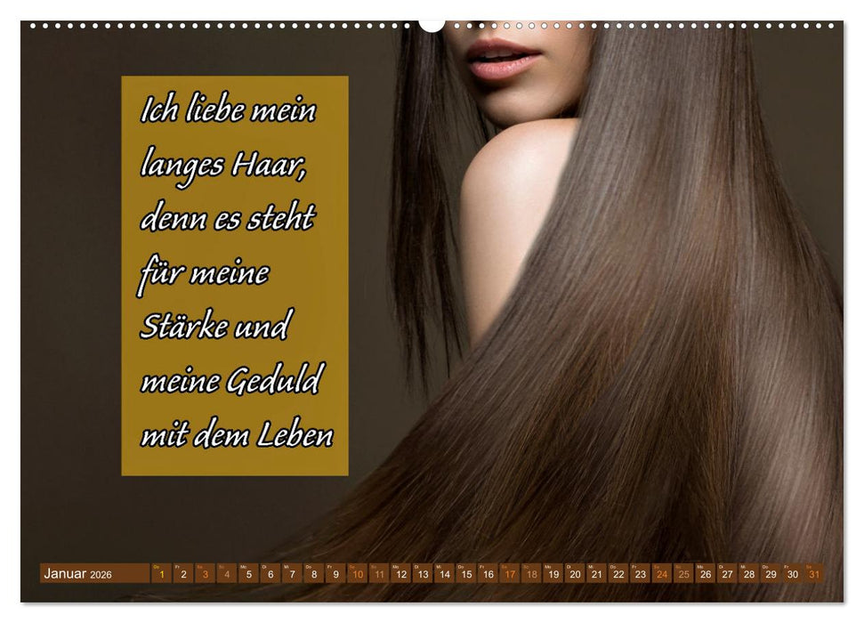 Coiffeur - Wellness für die Haare - mit Sprüchen (CALVENDO Premium Wandkalender 2026)