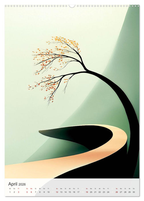 Schlichte Stille (CALVENDO Premium Wandkalender 2026)