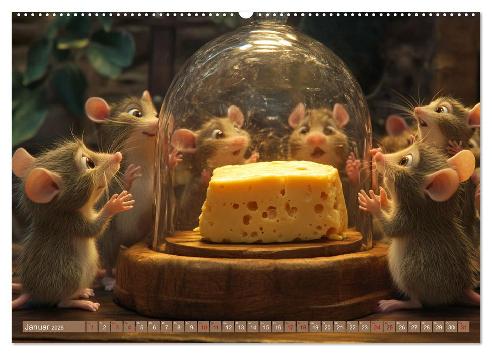 Mäuse würden Käse kaufen (CALVENDO Wandkalender 2026)