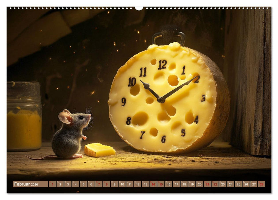 Mäuse würden Käse kaufen (CALVENDO Premium Wandkalender 2026)