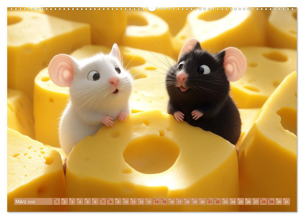 Mäuse würden Käse kaufen (CALVENDO Premium Wandkalender 2026)