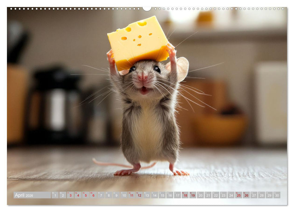 Mäuse würden Käse kaufen (CALVENDO Premium Wandkalender 2026)