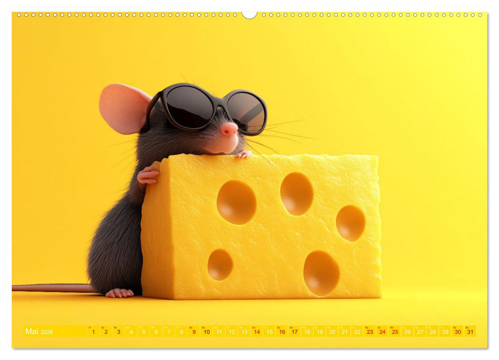 Mäuse würden Käse kaufen (CALVENDO Premium Wandkalender 2026)
