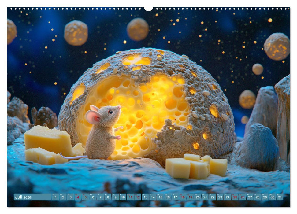 Mäuse würden Käse kaufen (CALVENDO Premium Wandkalender 2026)