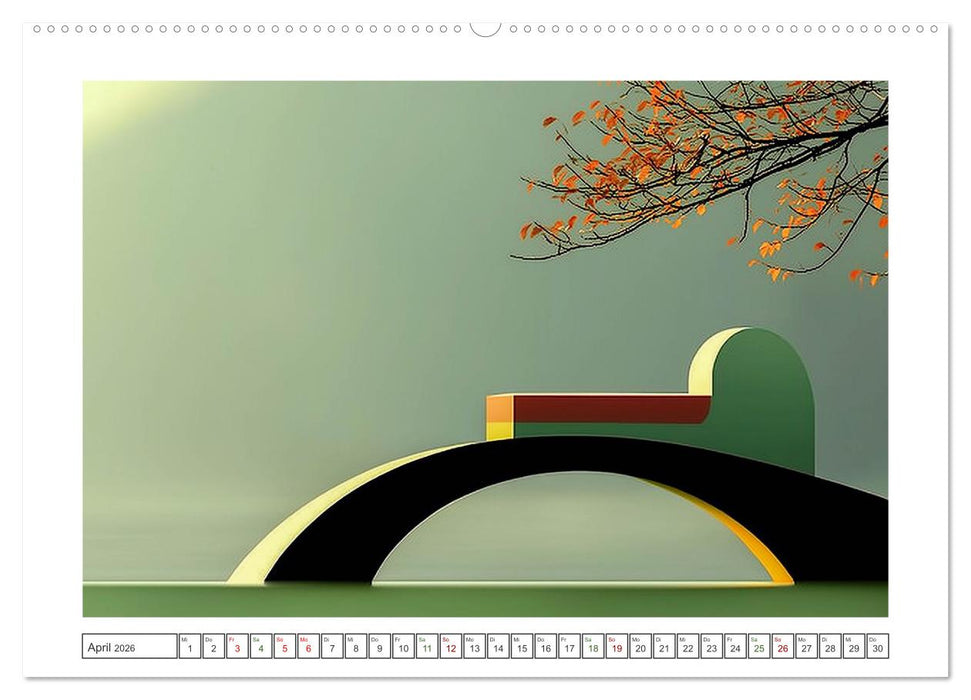 Japandi-Design (CALVENDO Premium Wandkalender 2026)