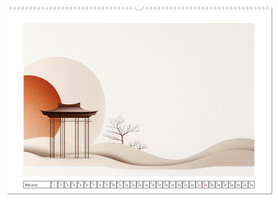 Japandi-Design (CALVENDO Premium Wandkalender 2026)