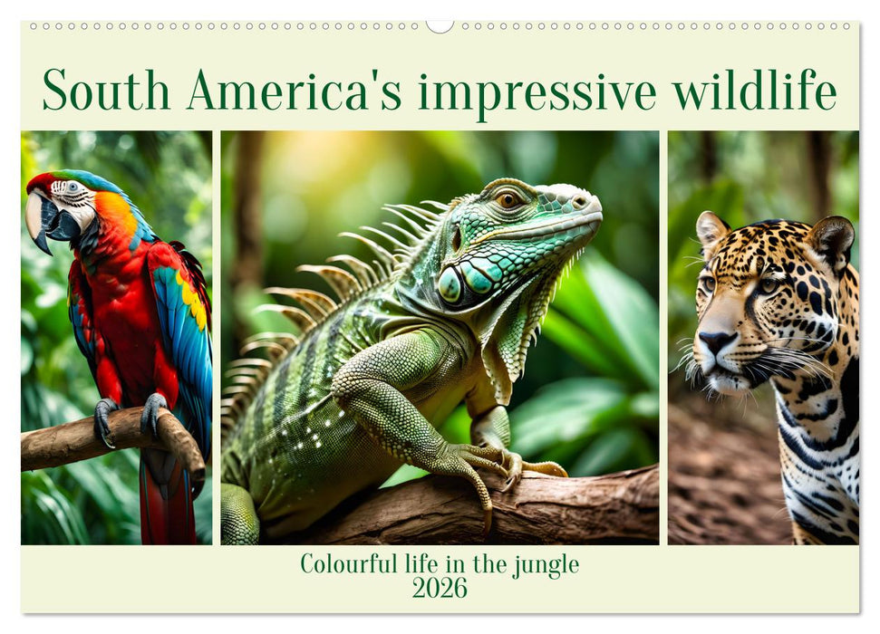 South America's impressive wildlife (CALVENDO Monthly Calendar 2026)