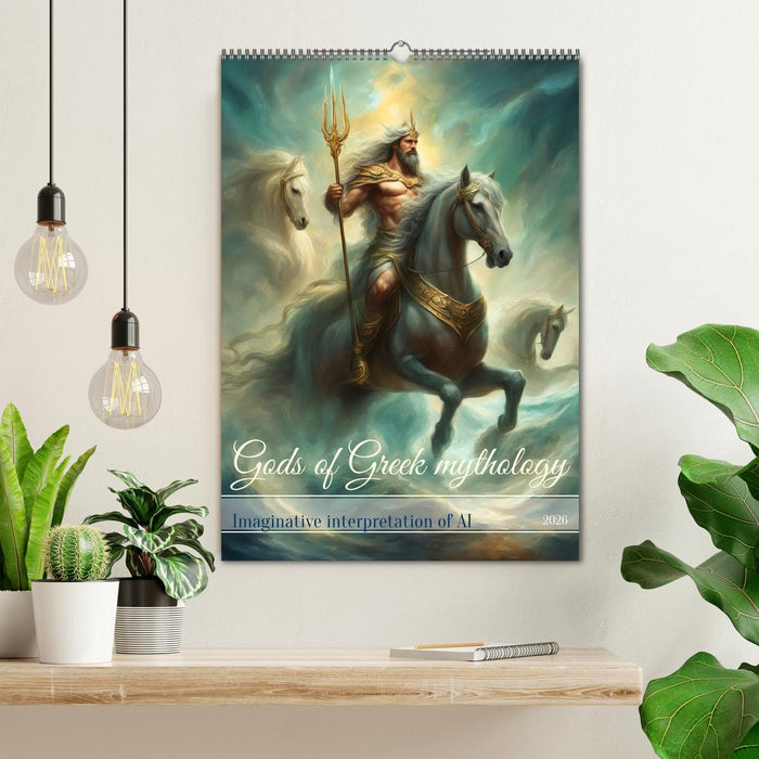 Gods of Greek mythology (CALVENDO Monthly Calendar 2026)