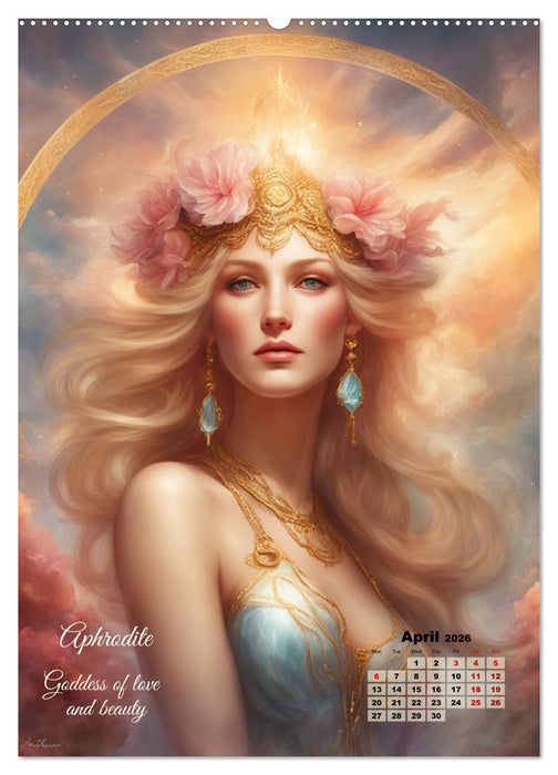 Gods of Greek mythology (CALVENDO Monthly Calendar 2026)
