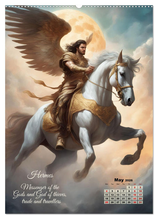 Gods of Greek mythology (CALVENDO Monthly Calendar 2026)