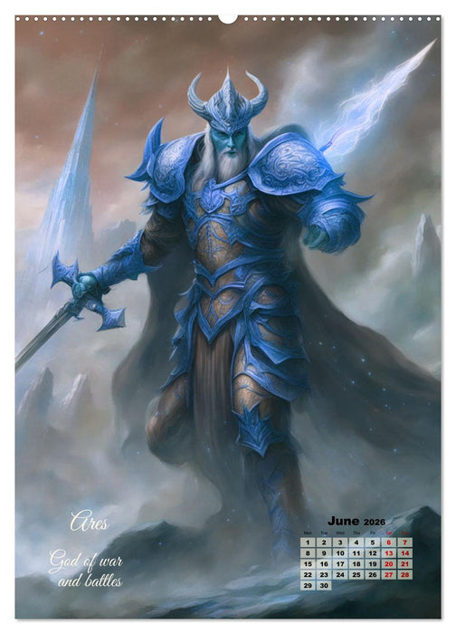 Gods of Greek mythology (CALVENDO Monthly Calendar 2026)