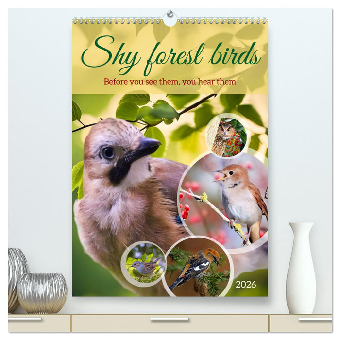 Shy forest birds (CALVENDO Premium-Calendar 2026)