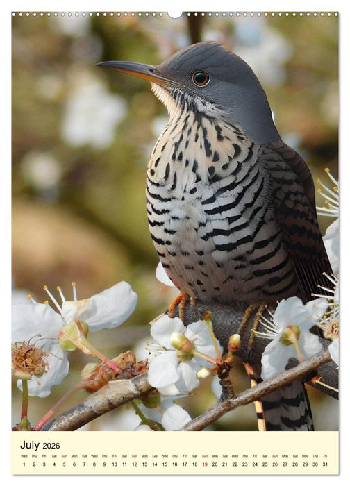 Shy forest birds (CALVENDO Premium-Calendar 2026)