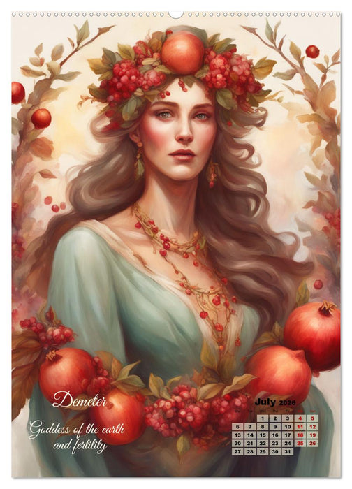 Gods of Greek mythology (CALVENDO Premium-Calendar 2026)