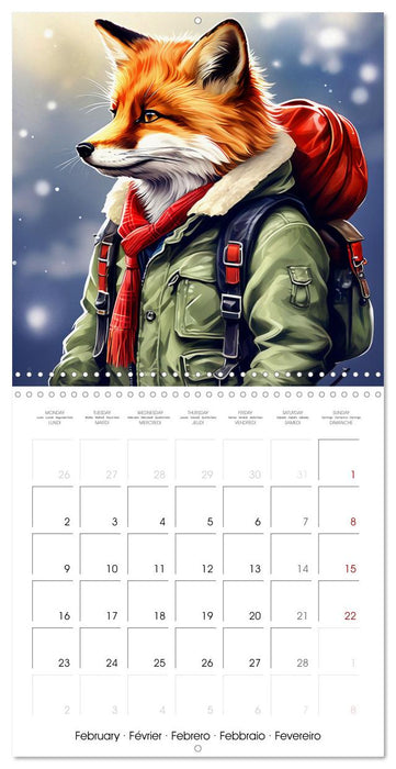 Cute pets discover the world (CALVENDO Monthly Calendar 2026)