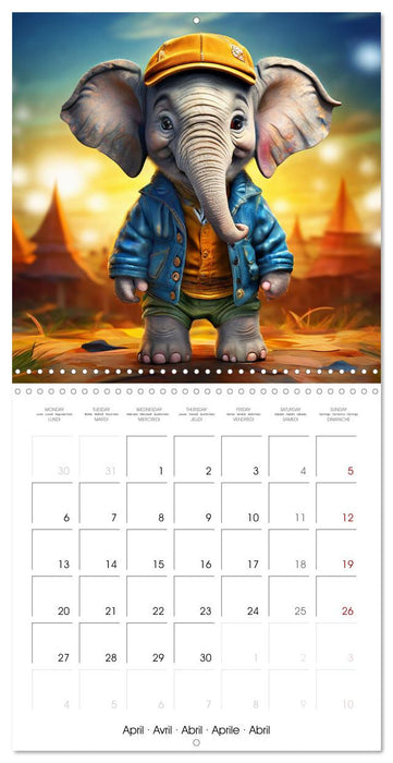 Cute pets discover the world (CALVENDO Monthly Calendar 2026)