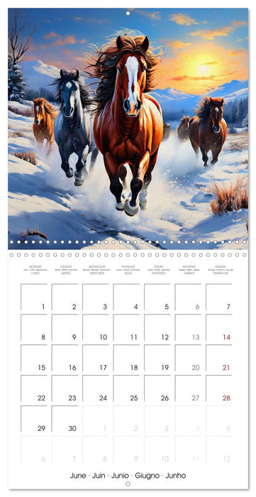 Horse - Beauty and Symbol of Freedom (CALVENDO Monthly Calendar 2026)